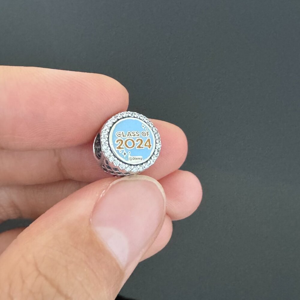 Pandora Mickey Mouse 2024 Graduation Charm Graduate Class of 2024 Bead Charm